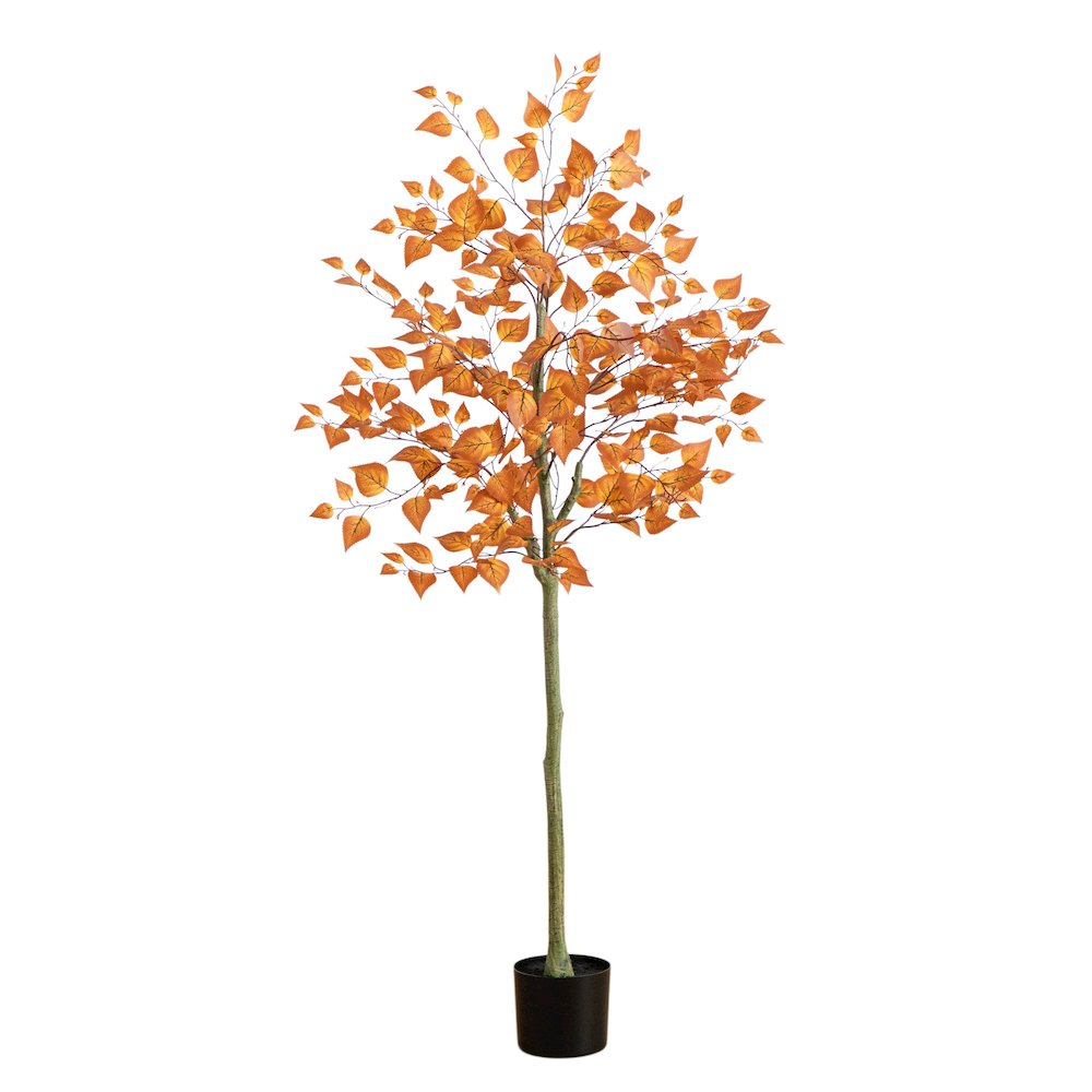 5ft. Autumn Birch Leaf Artificial Fall Tree. Picture 1