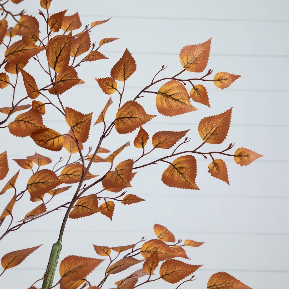 6ft. Autumn Birch Leaf Artificial Fall Tree. Picture 4