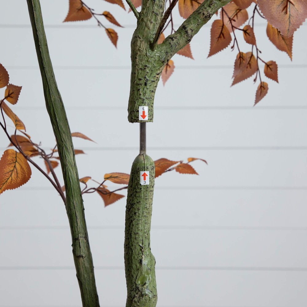 6ft. Autumn Birch Leaf Artificial Fall Tree. Picture 3