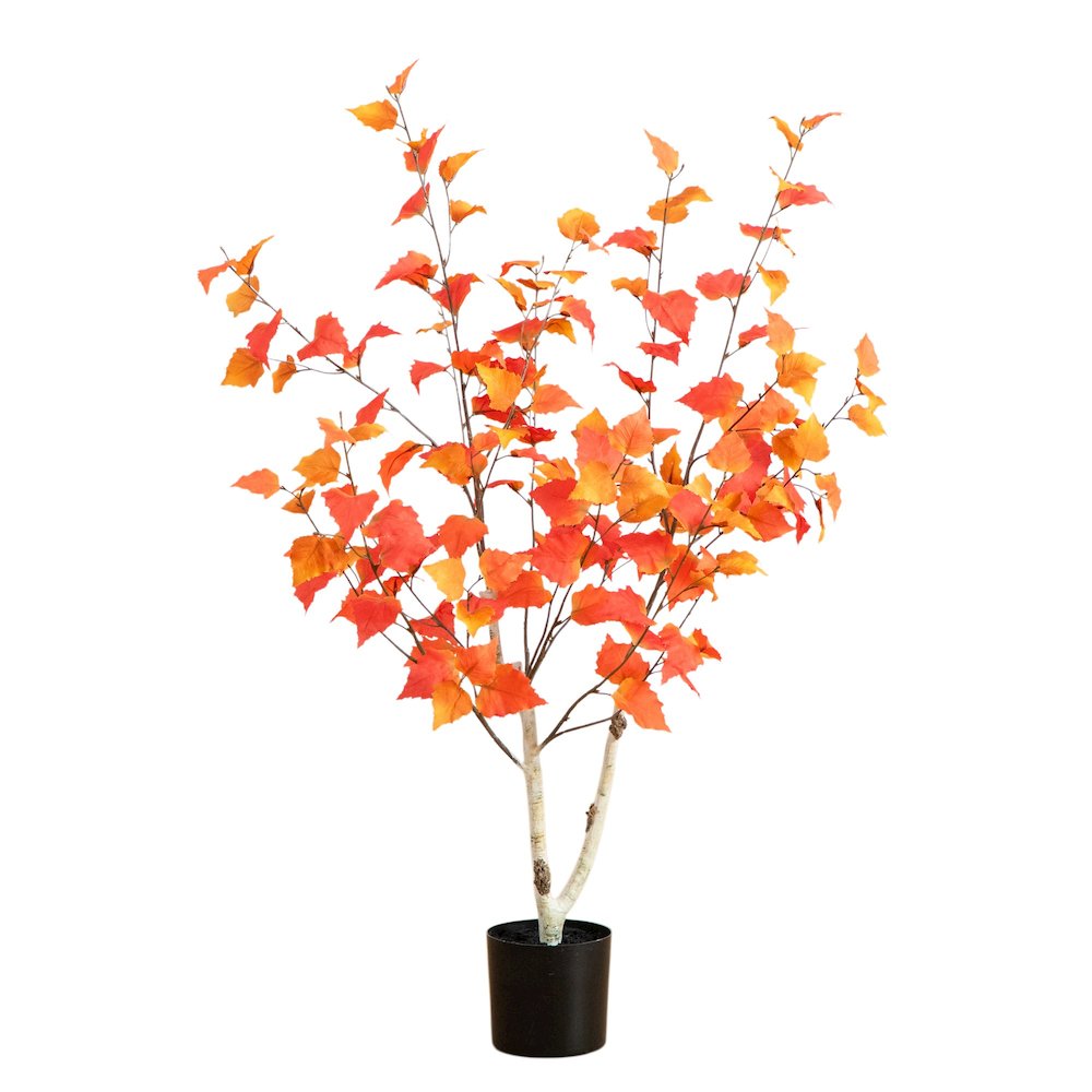 3ft. Autumn Birch Artificial Fall Tree. Picture 1