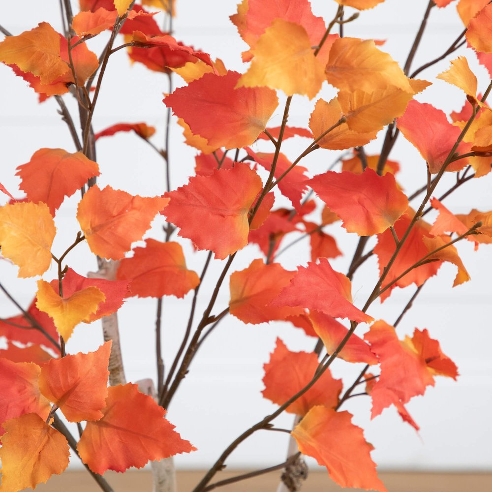 3ft. Autumn Birch Artificial Fall Tree. Picture 4