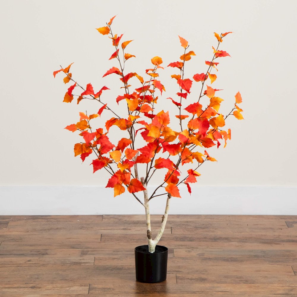 3ft. Autumn Birch Artificial Fall Tree. Picture 2