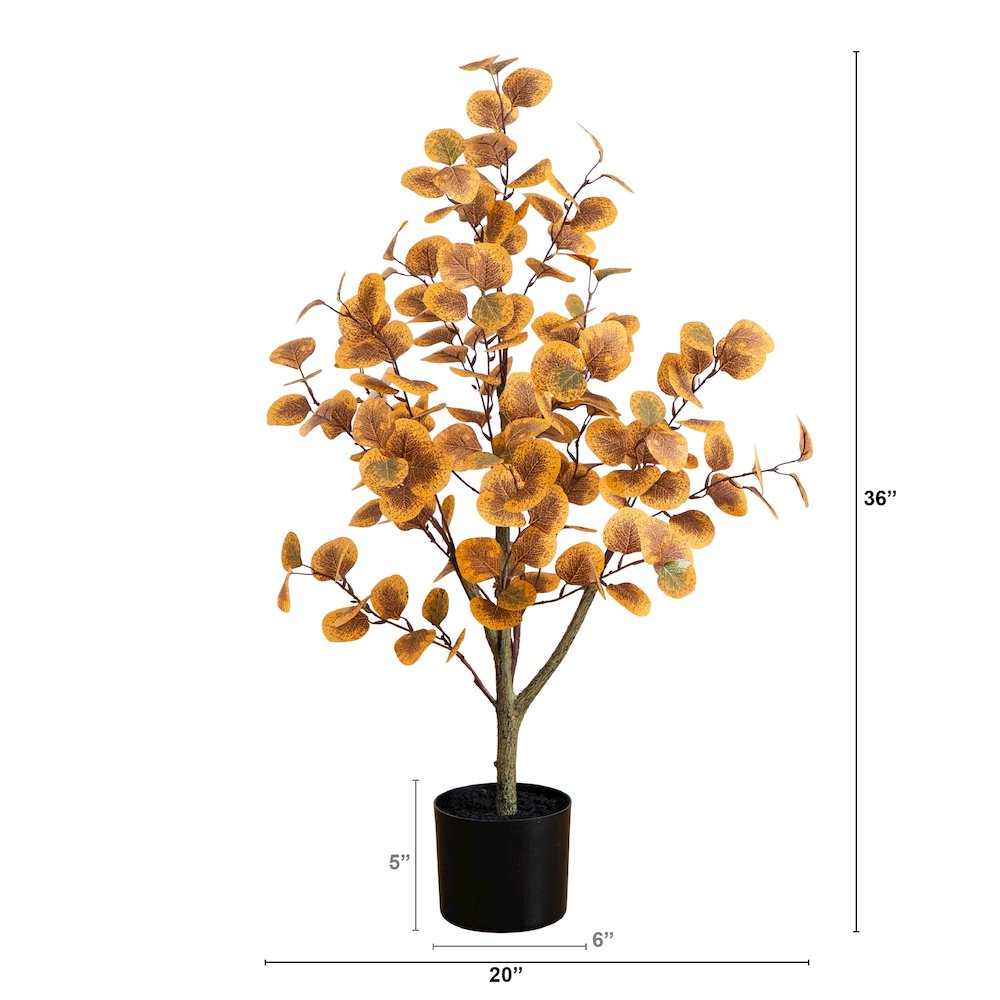 3ft. Autumn Eucalyptus Artificial Tree. Picture 4