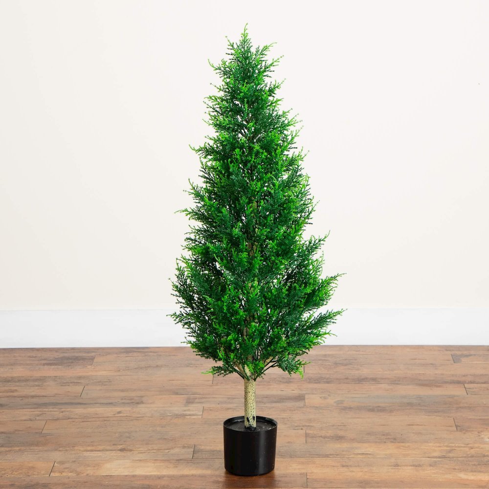 4ft. UV Resistant Artificial Cypress Tower Tree (Indoor/Outdoor). Picture 6