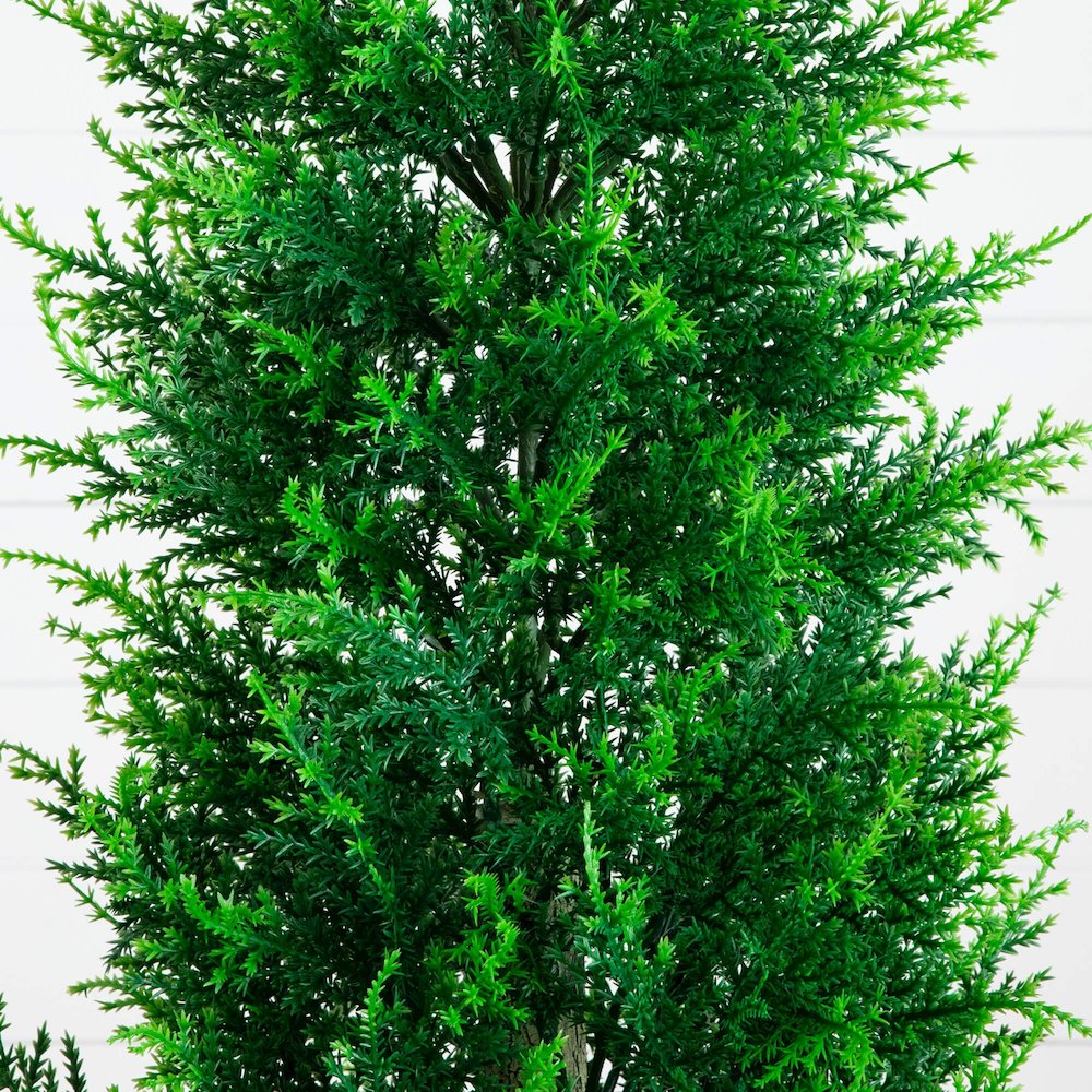 5ft. UV Resistant Artificial Cypress Tower Tree (Indoor/Outdoor). Picture 5
