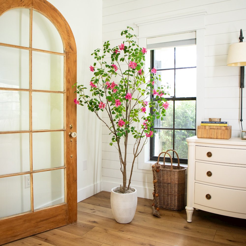 6ft. Artificial Dogwood Tree with Real Touch Leaves. Picture 7