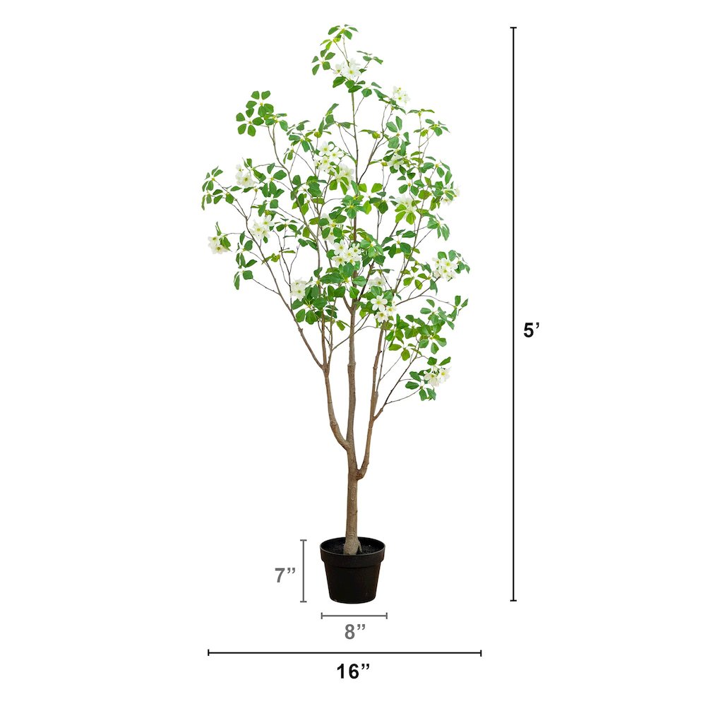 5ft. Artificial Dogwood Tree. Picture 2