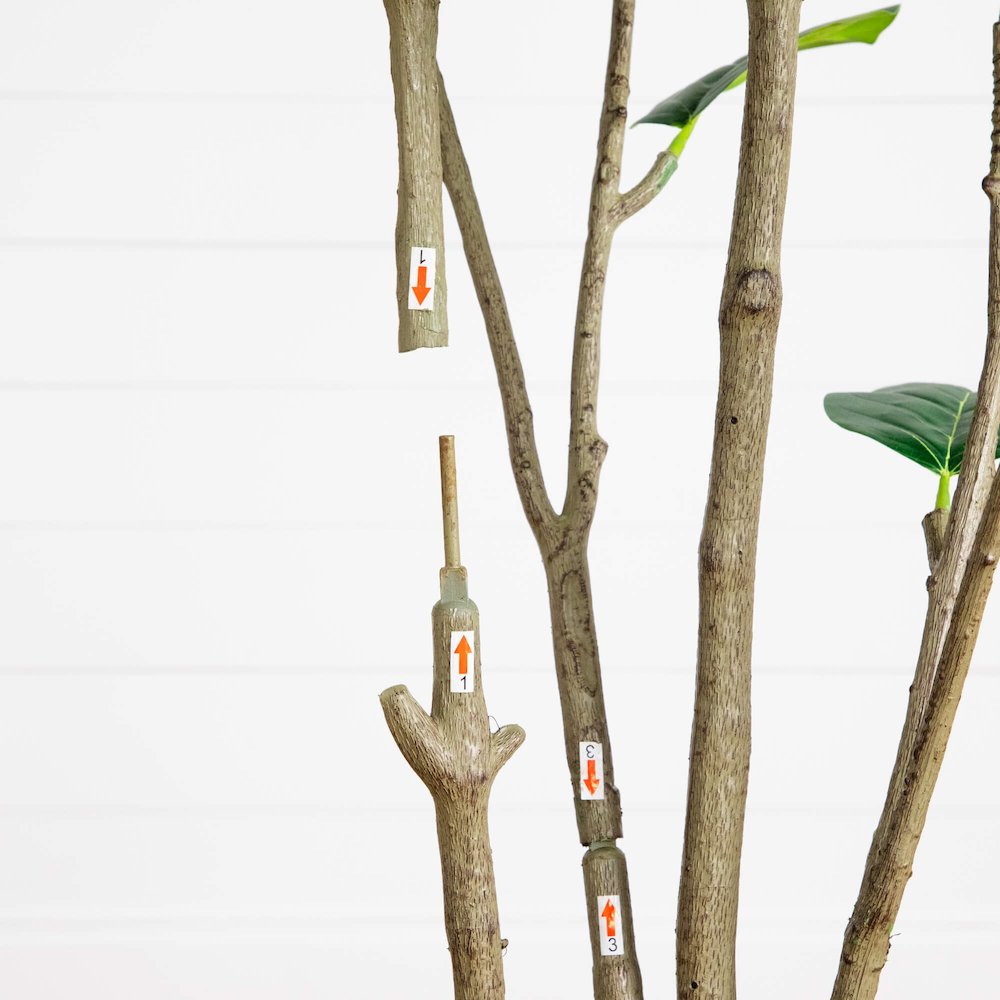 7ft. Artificial Minimalist Audrey Ficus Tree. Picture 6