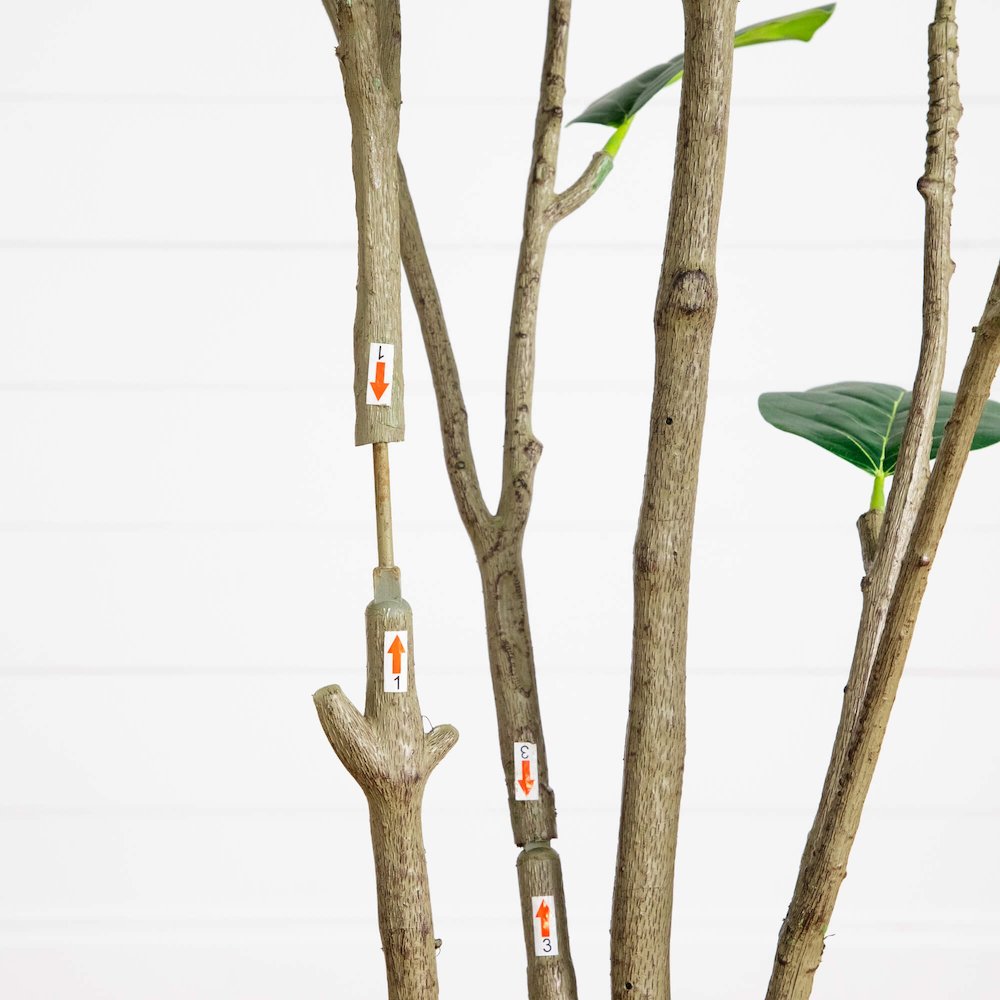 7ft. Artificial Minimalist Audrey Ficus Tree. Picture 8