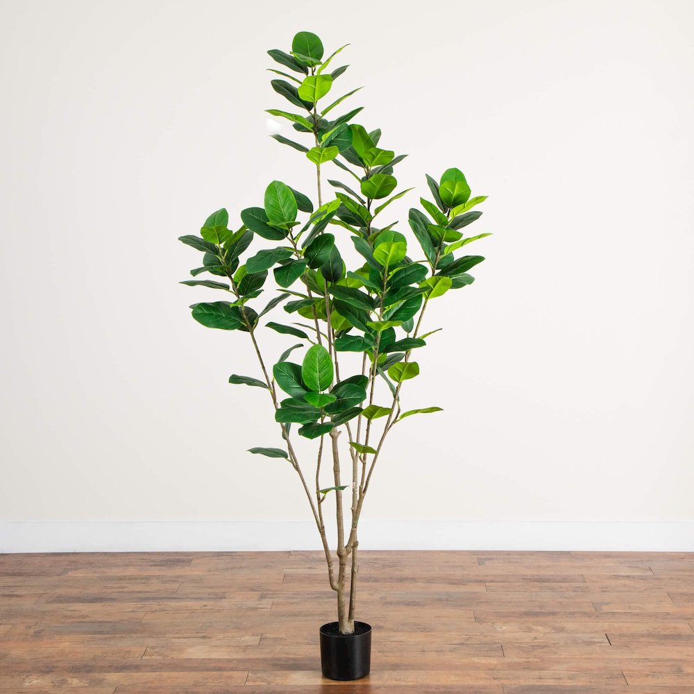 7ft. Artificial Minimalist Audrey Ficus Tree. Picture 9