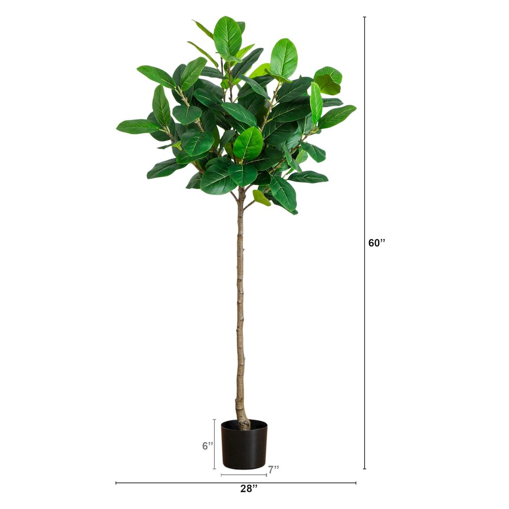 5ft. Artificial Petite Audrey Ficus Tree. Picture 4