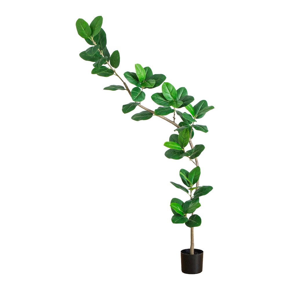 7ft. Artificial Curved Trunk Audrey Ficus Tree. Picture 1