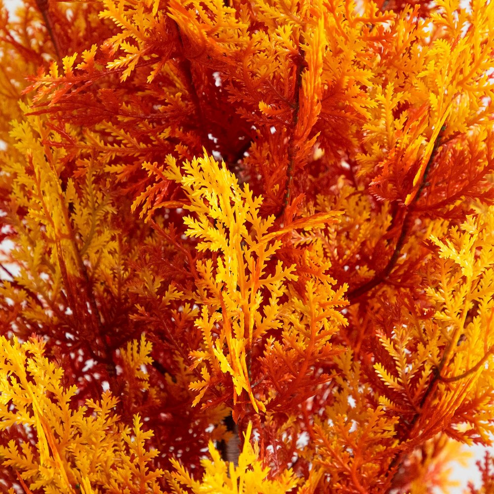 4ft. UV Resistant Autumn Artificial Fall Cedar Tree (Indoor/Outdoor). Picture 4