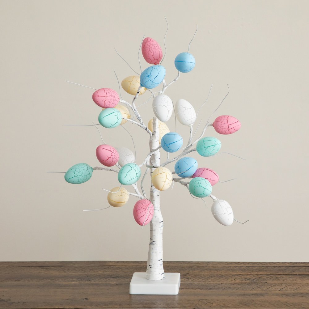 2ft. Pre-Lit Artificial Easter Egg Twig Tree with 24 LED Lights. Picture 3