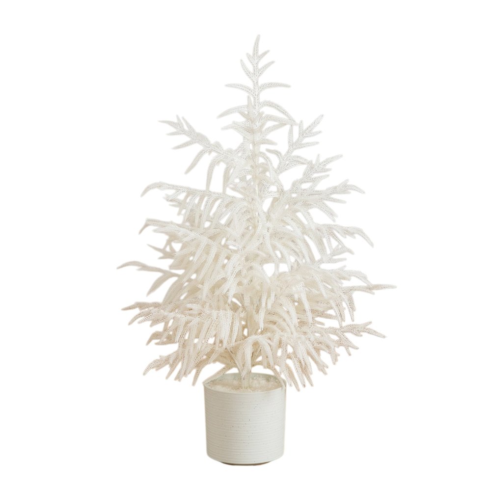 3ft. Artificial Real Touch White Norfolk Island Pine Christmas Tree. Picture 1