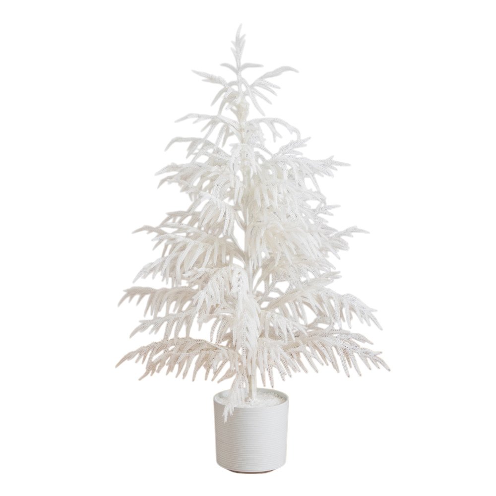 4ft. Artificial Real Touch White Norfolk Island Pine Christmas Tree. Picture 1