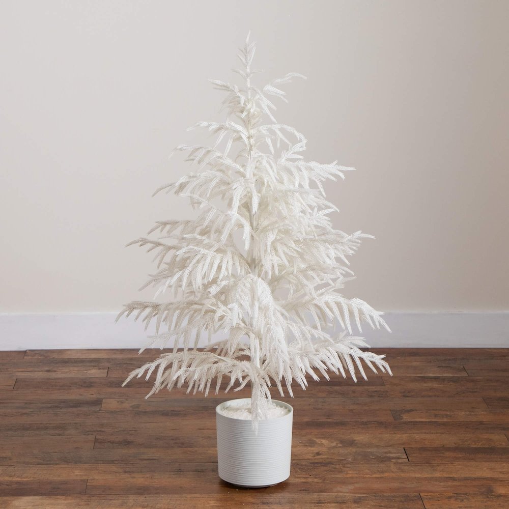4ft. Artificial Real Touch White Norfolk Island Pine Christmas Tree. Picture 6