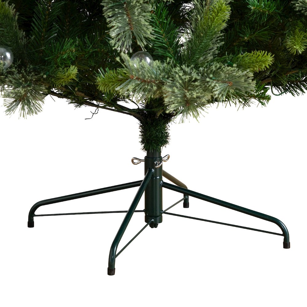 7.5ft. Artificial Christmas Tree with 450 Clear Globe Bulbs and LED Lights. Picture 6