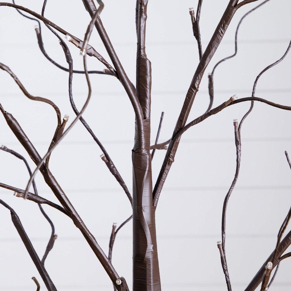 3ft. 5ft. 6ft. Artificial Brown Birch Trees with LED Lights - Set of 3. Picture 11