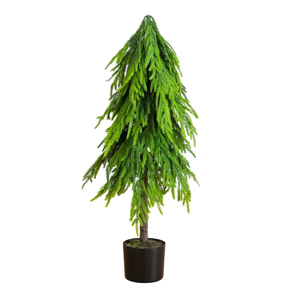 3ft. Artificial Real Touch Down Swept Norfolk Pine Tree with Natural Look. Picture 1
