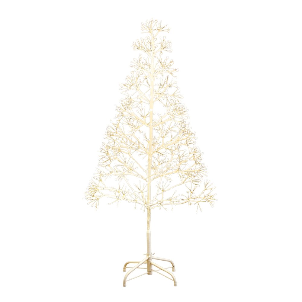 4ft. Pre-Lit Artificial White Starburst Tree with 800 Fairy LED Lights. Picture 2