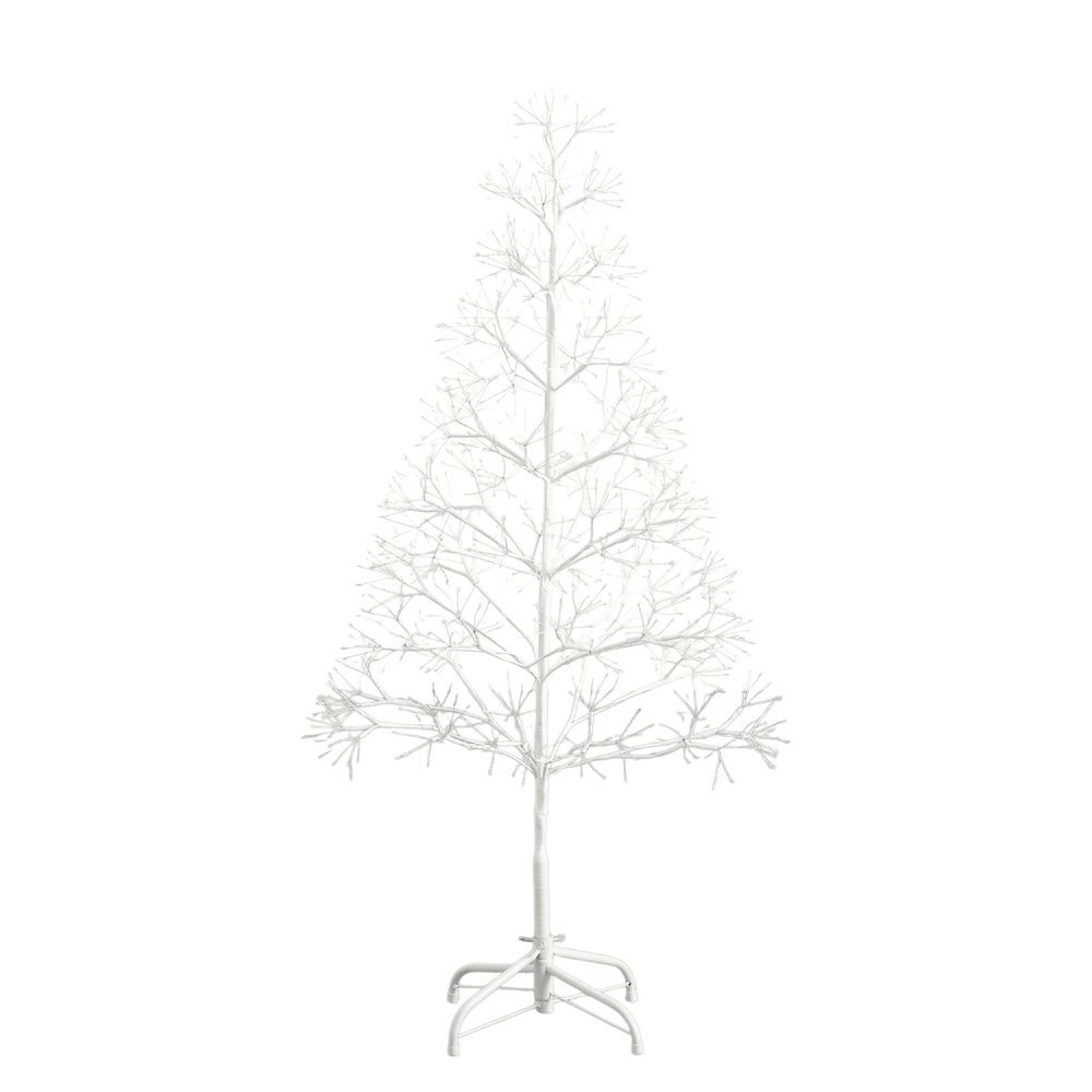 4ft. Pre-Lit Artificial White Starburst Tree with 800 Fairy LED Lights. Picture 1