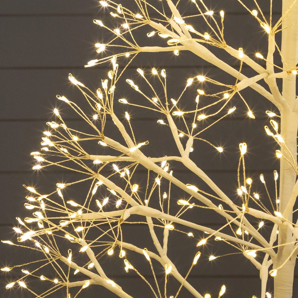 4ft. Pre-Lit Artificial White Starburst Tree with 800 Fairy LED Lights. Picture 5