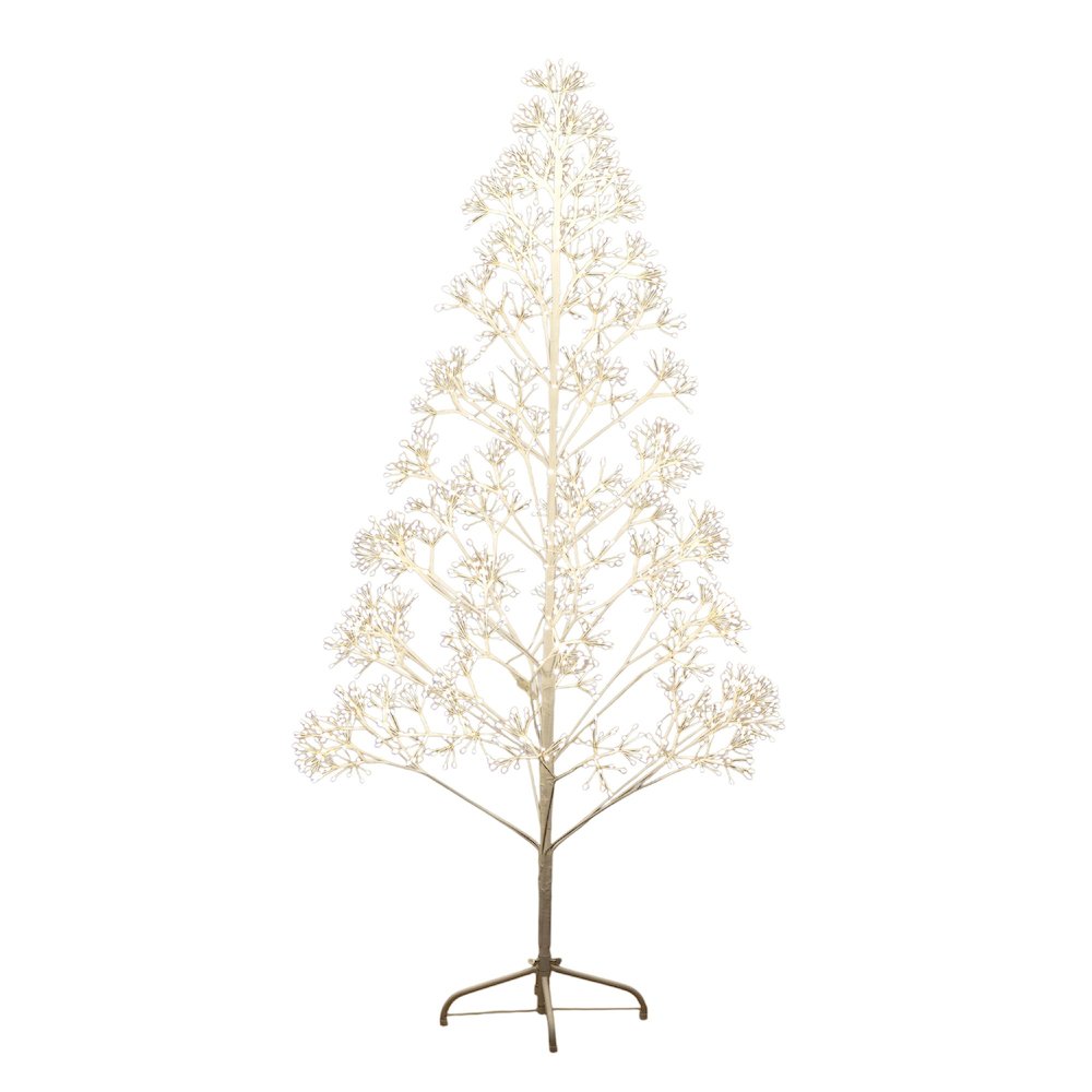 6ft. Pre-Lit Artificial White Starburst Tree with 1680 Fairy LED Lights. Picture 1