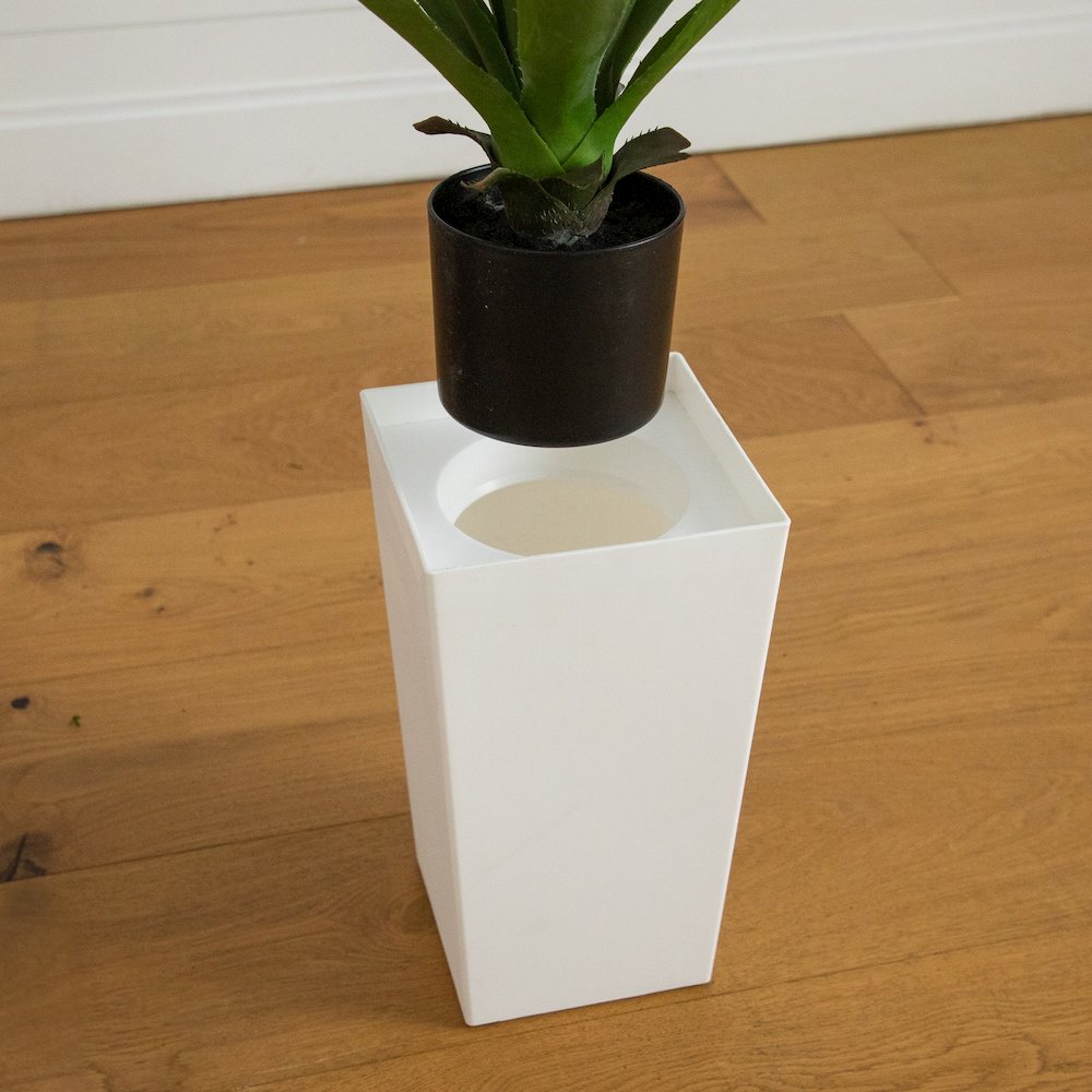 37in. UV Resistant Agave Plant in White Tower Planter (Indoor/Outdoor). Picture 7