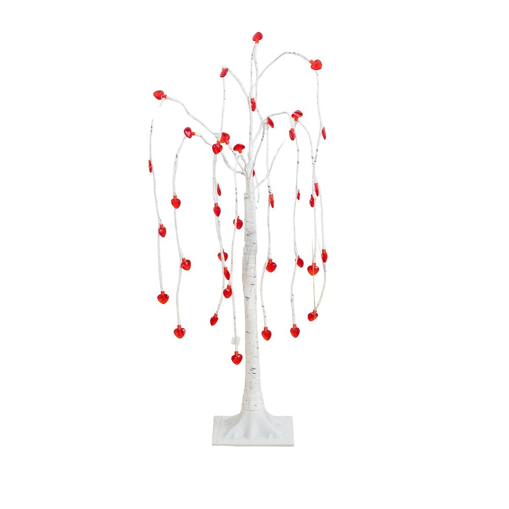3ft. Pre-Lit Valentine's Day Willow Tree with 40 Heart Shaped LED Lights. Picture 9