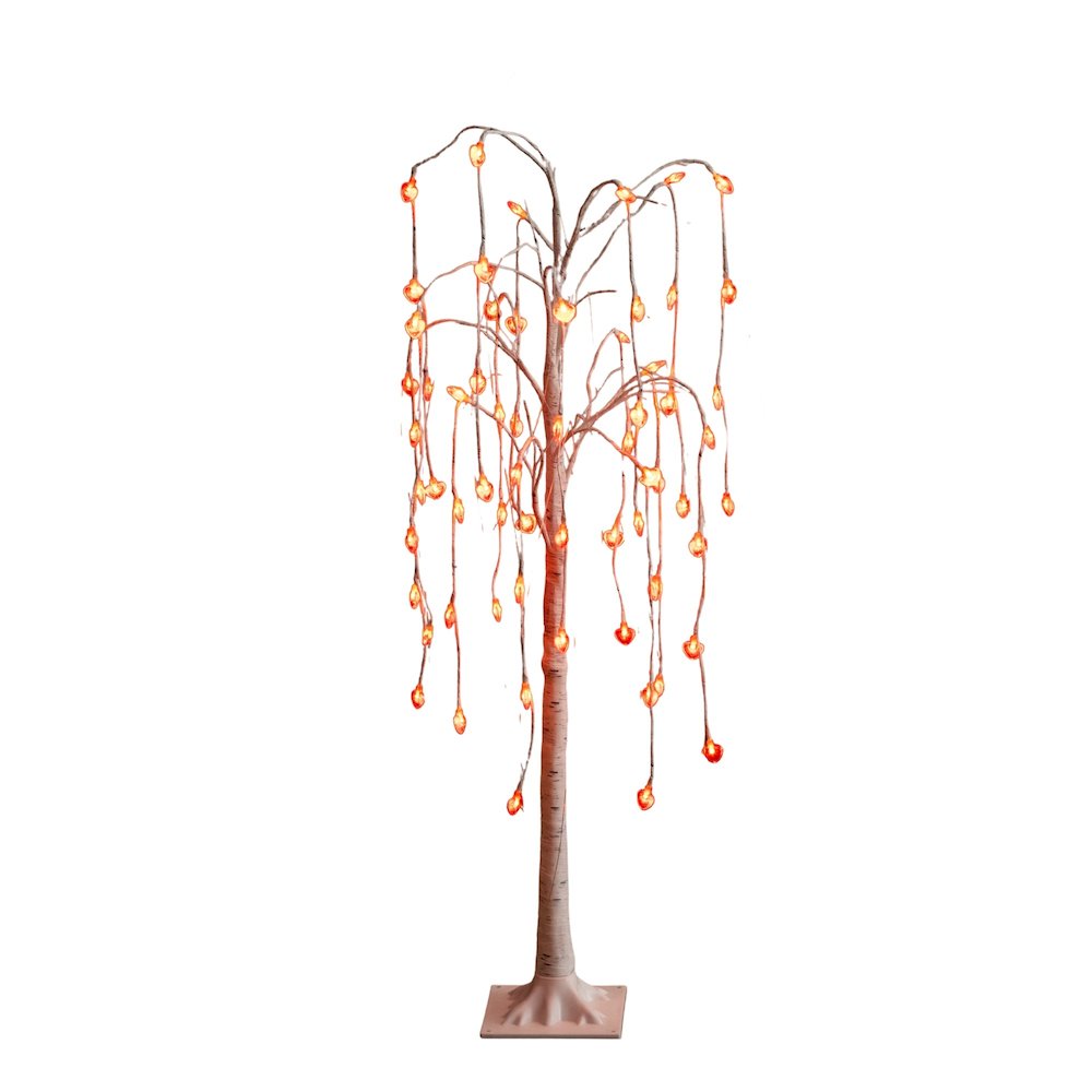 4ft. Pre-Lit Valentine's Day Willow Tree with 48 Heart Shaped LED Lights. Picture 8
