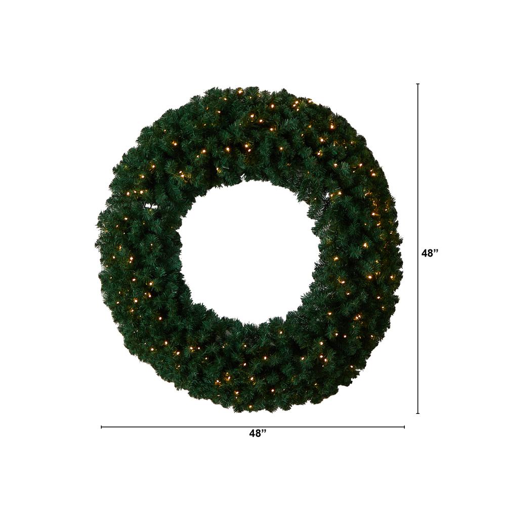Large Artificial Christmas Wreath with 714 Bendable Branches. Picture 2