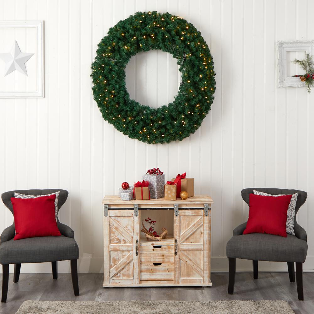 Large Artificial Christmas Wreath with 714 Bendable Branches. Picture 7