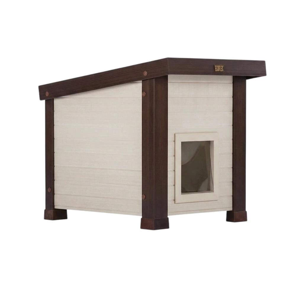 Durable Ecoflex Outdoor Cat Shelter with Rainproof Design and Easy-to-Clean. Picture 1