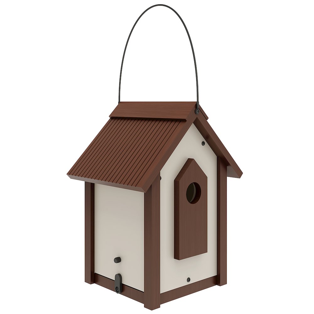 ECOFLEX Feathered Friends A-Frame Retreat Bird Feeder - Large. Picture 1