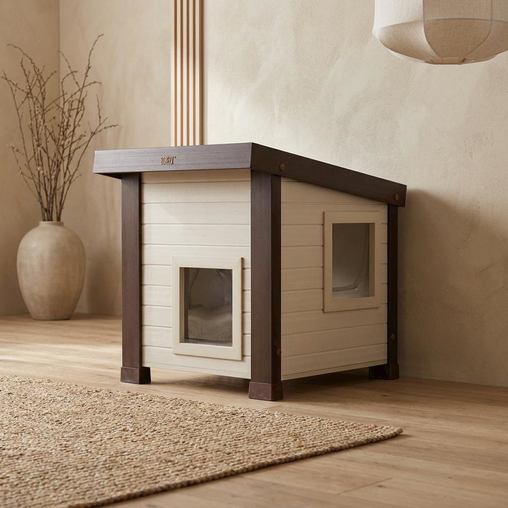 Durable Ecoflex Outdoor Cat Shelter with Rainproof Design and Easy-to-Clean. Picture 3