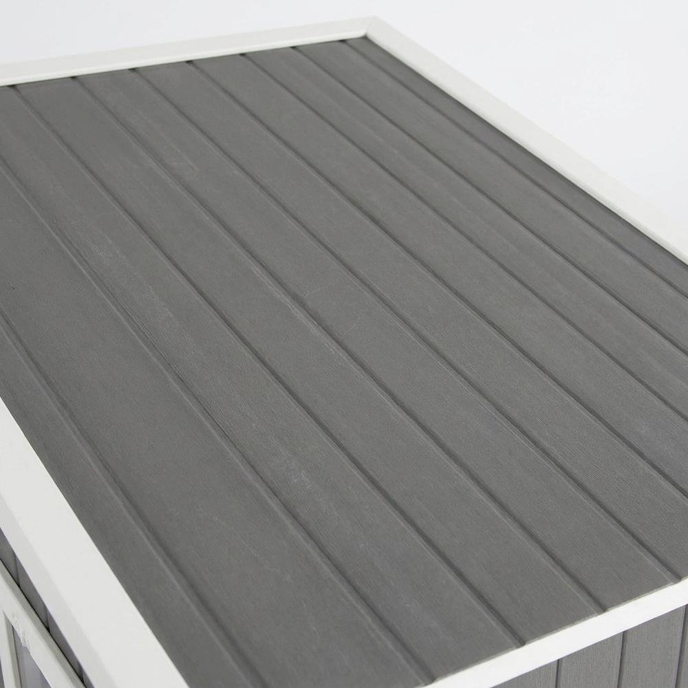 Grey Ecoflex Outdoor Cat House with Traditional Design, Extra Large Size. Picture 5