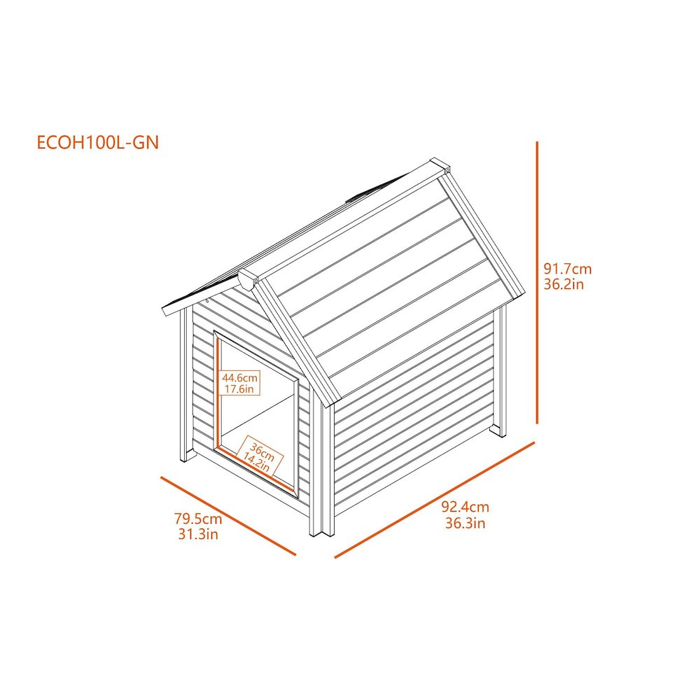 ECOFLEX Bunk Style Dog House - Large. Picture 6