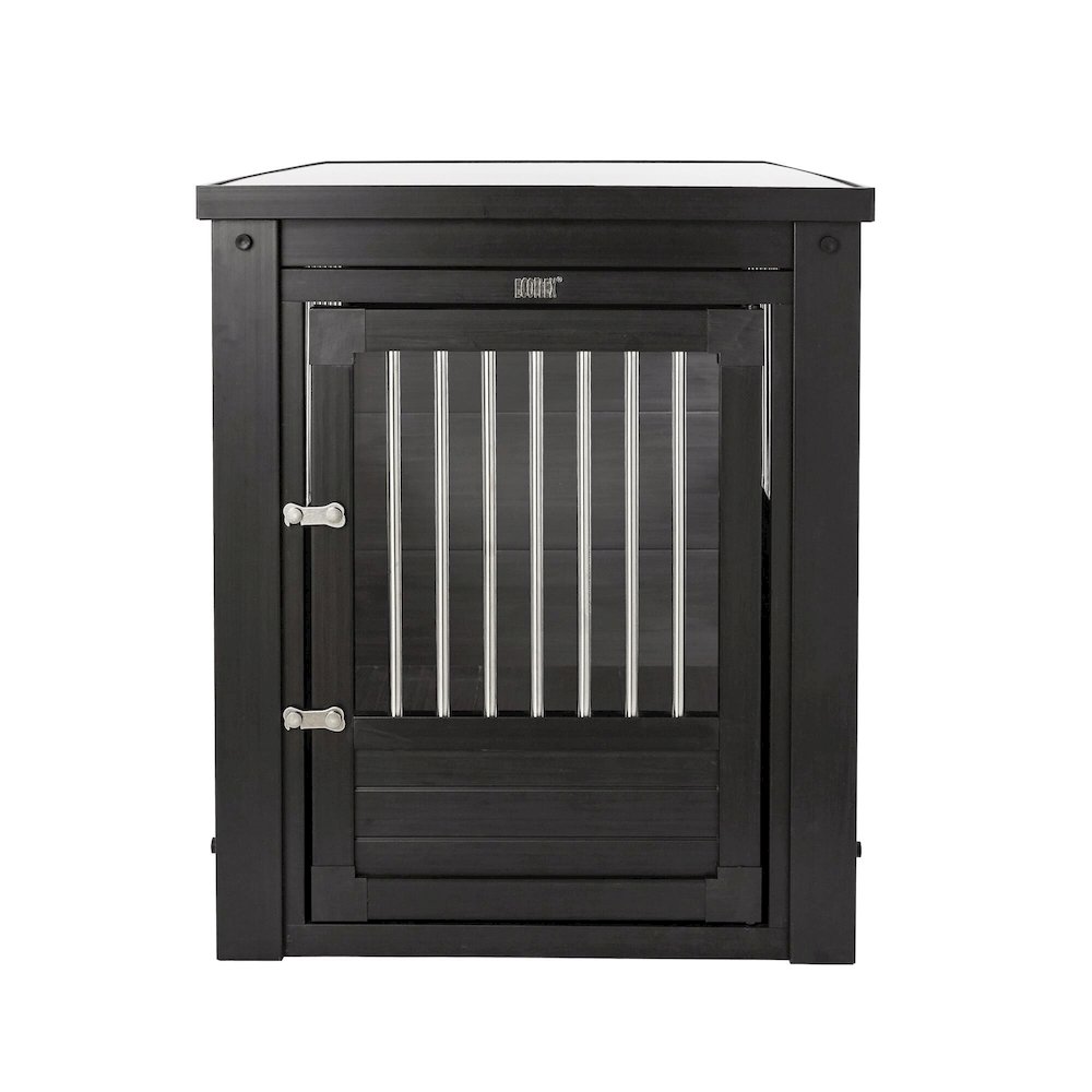 ECOFLEX® Dog Crate End Table - Espresso Large. Picture 1