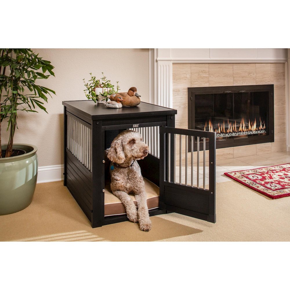 ECOFLEX® Dog Crate End Table - Espresso Large. Picture 6
