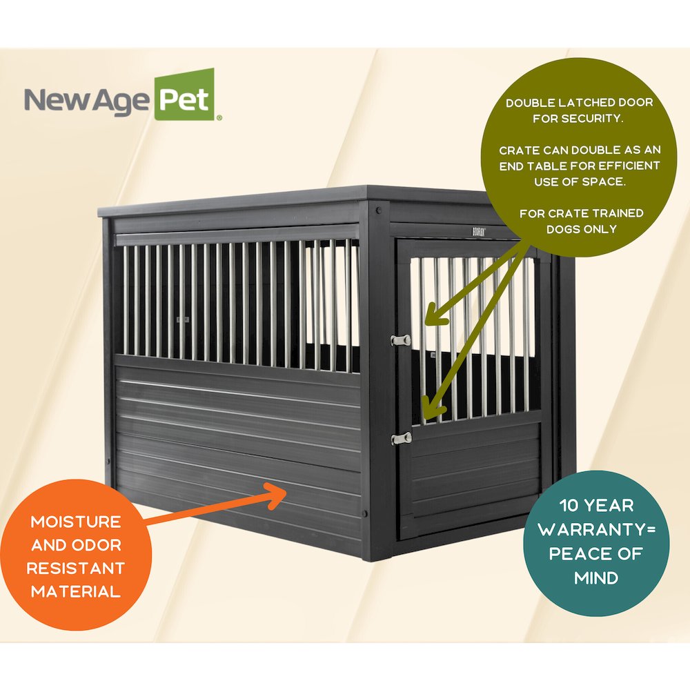 ECOFLEX® Dog Crate End Table - Espresso X-Large. Picture 9