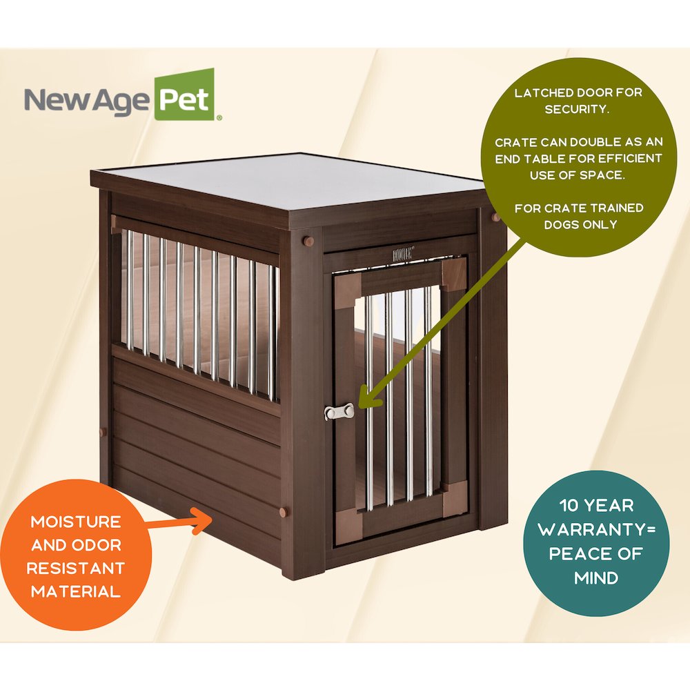 ECOFLEX® Dog Crate End Table - Russet Small. Picture 9