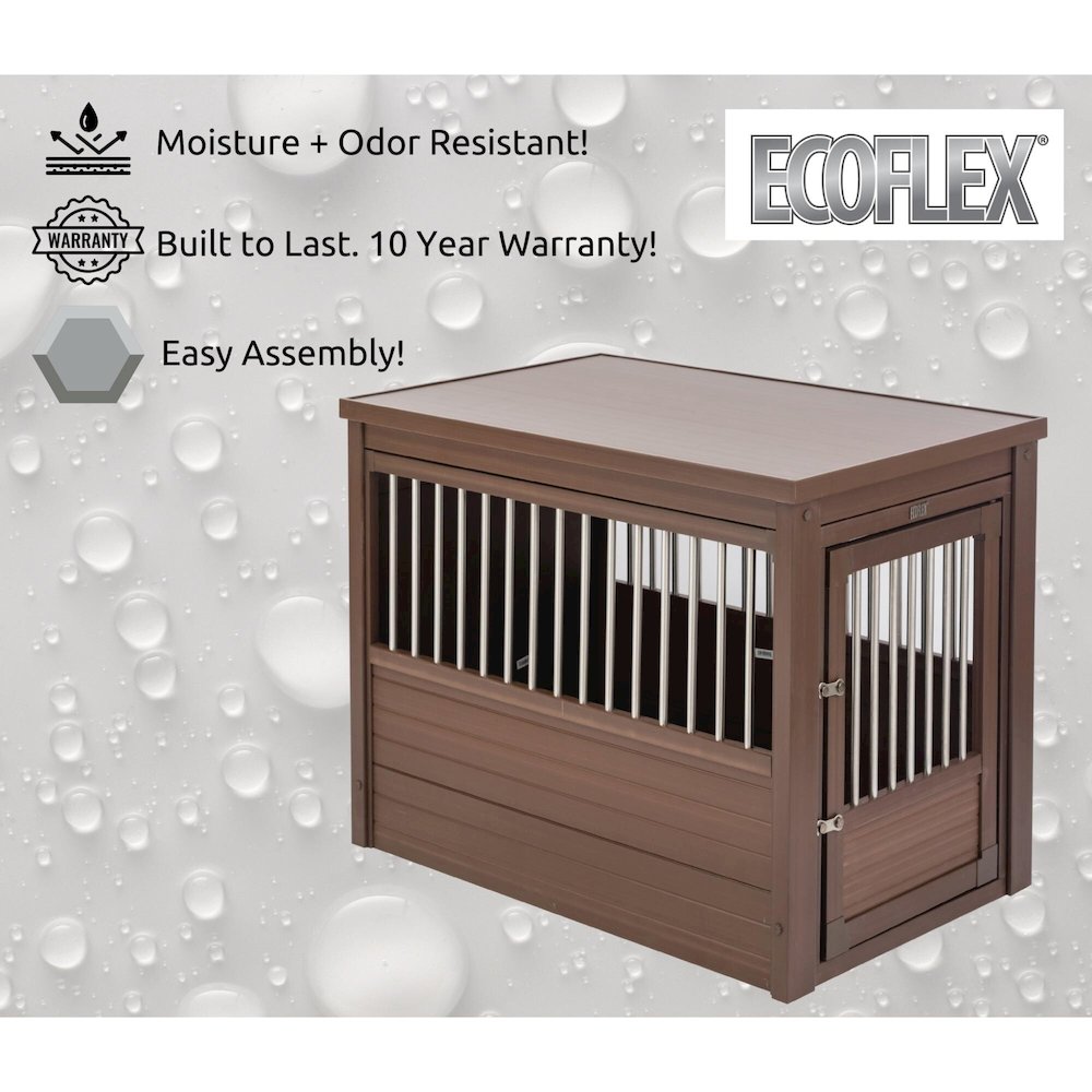 ECOFLEX® Dog Crate End Table - Russet X-Large. Picture 8