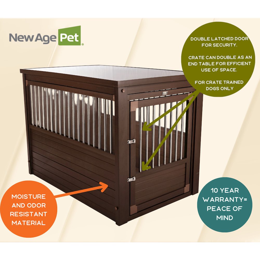 ECOFLEX® Dog Crate End Table - Russet X-Large. Picture 9