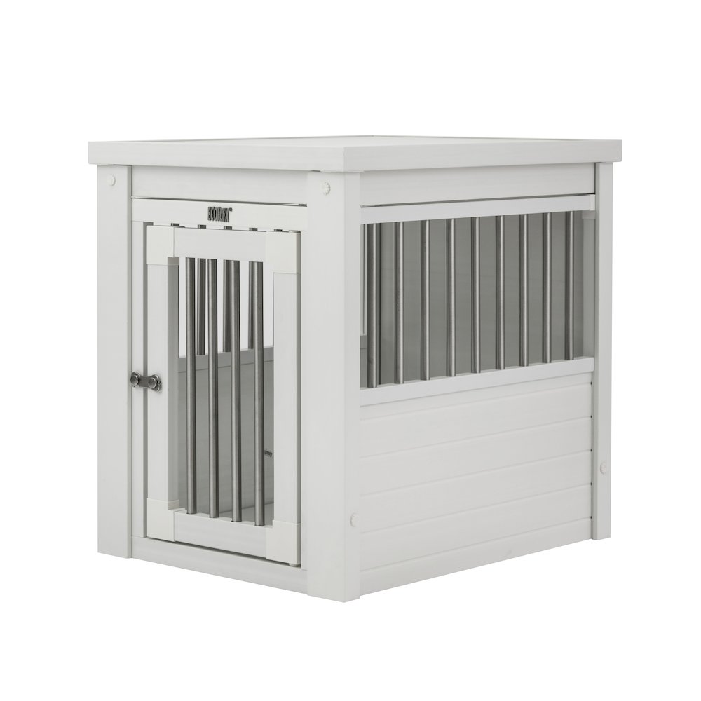 ECOFLEX® Dog Crate End Table - Antique White Small. Picture 2