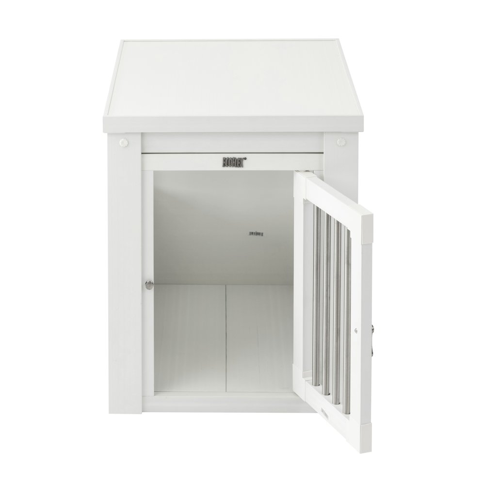 ECOFLEX® Dog Crate End Table - Antique White Small. Picture 3