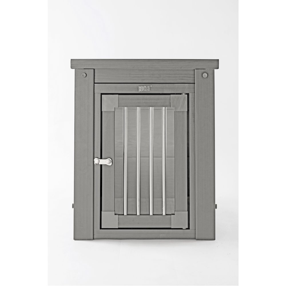 ECOFLEX® Dog Crate End Table - Grey Small. Picture 1