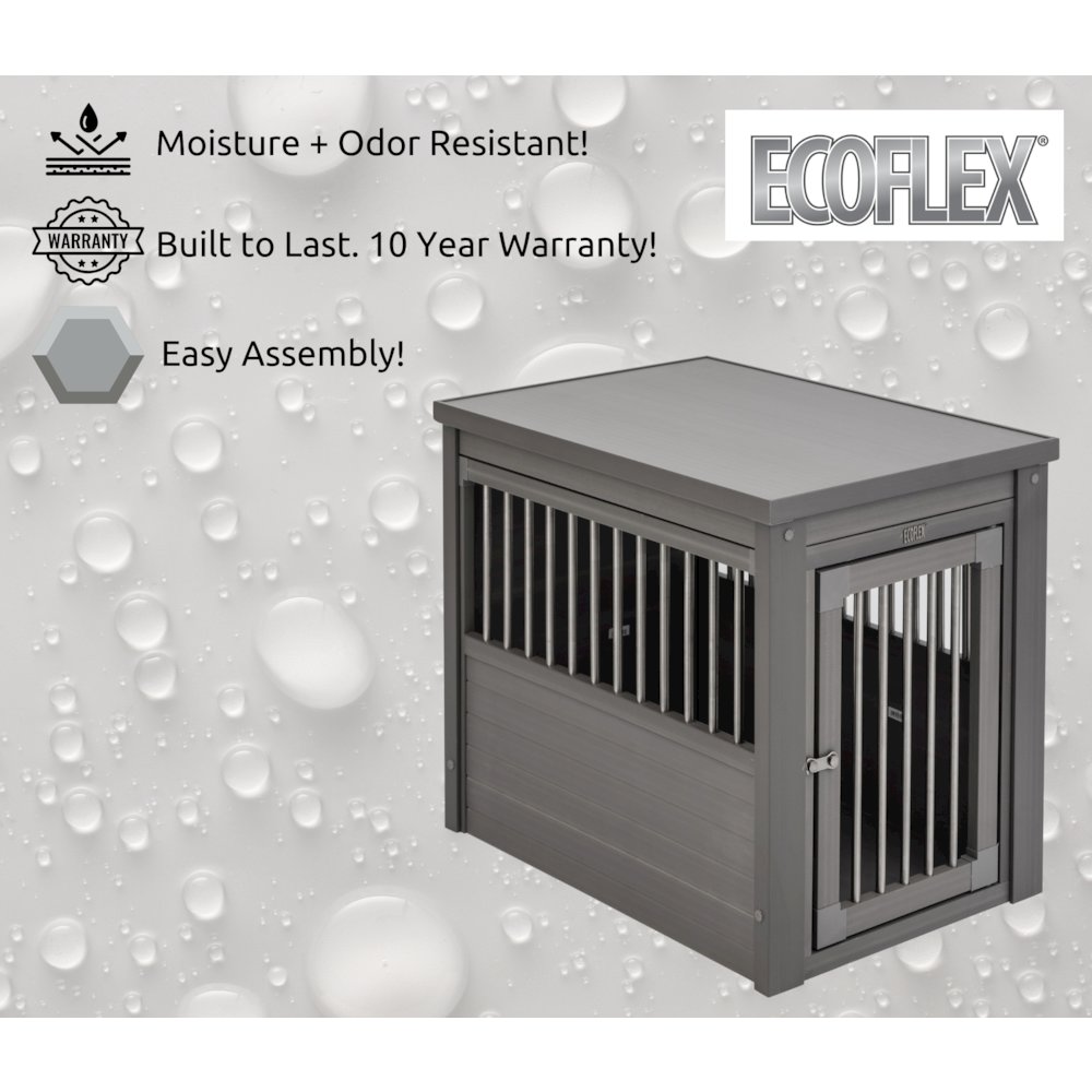 ECOFLEX® Dog Crate End Table - Grey Small. Picture 6