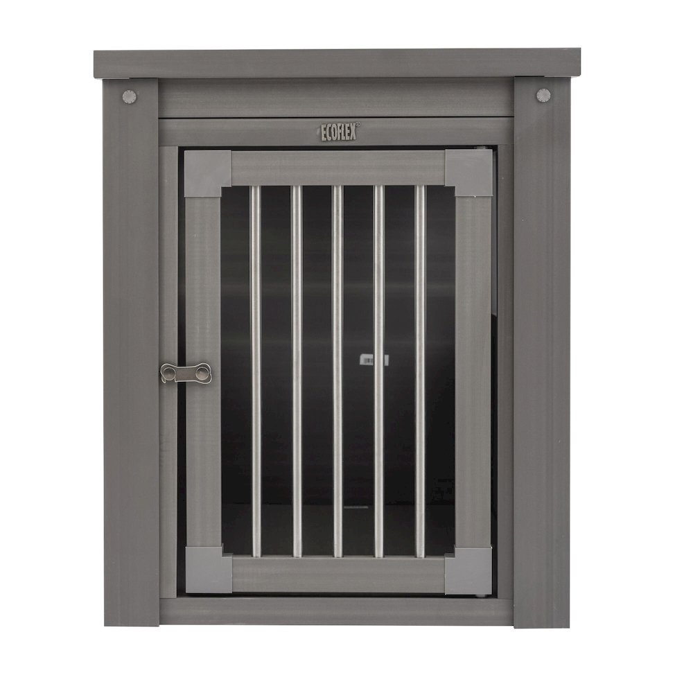 ECOFLEX® Dog Crate End Table - Grey Medium. Picture 1