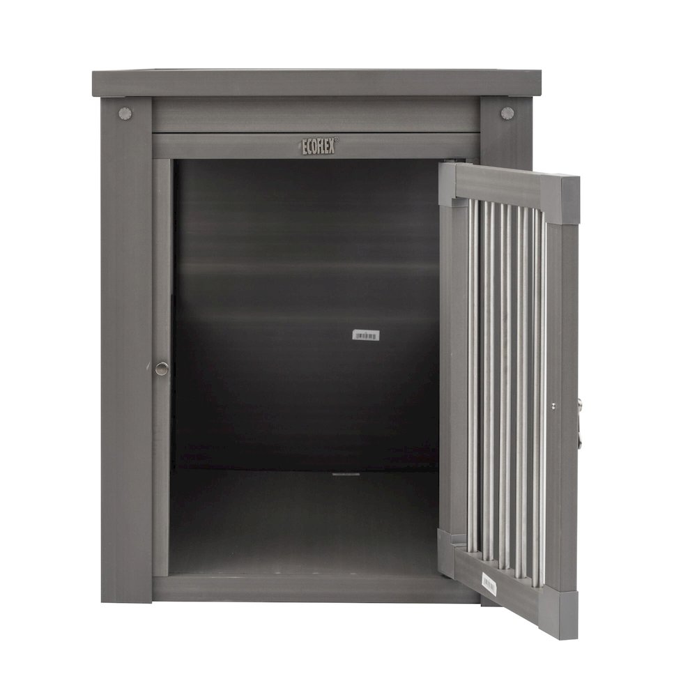 ECOFLEX® Dog Crate End Table - Grey Medium. Picture 2